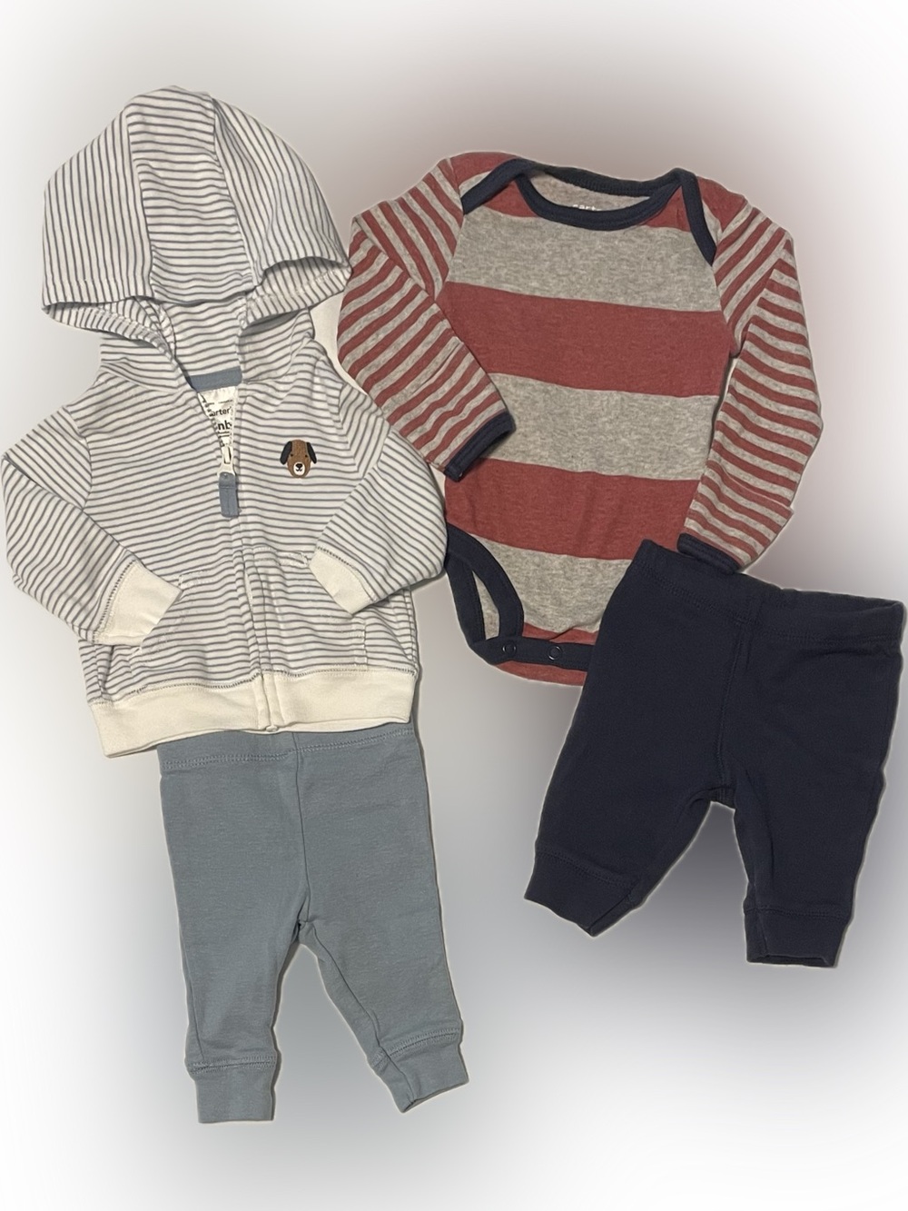4 pc Carters NB pant sets